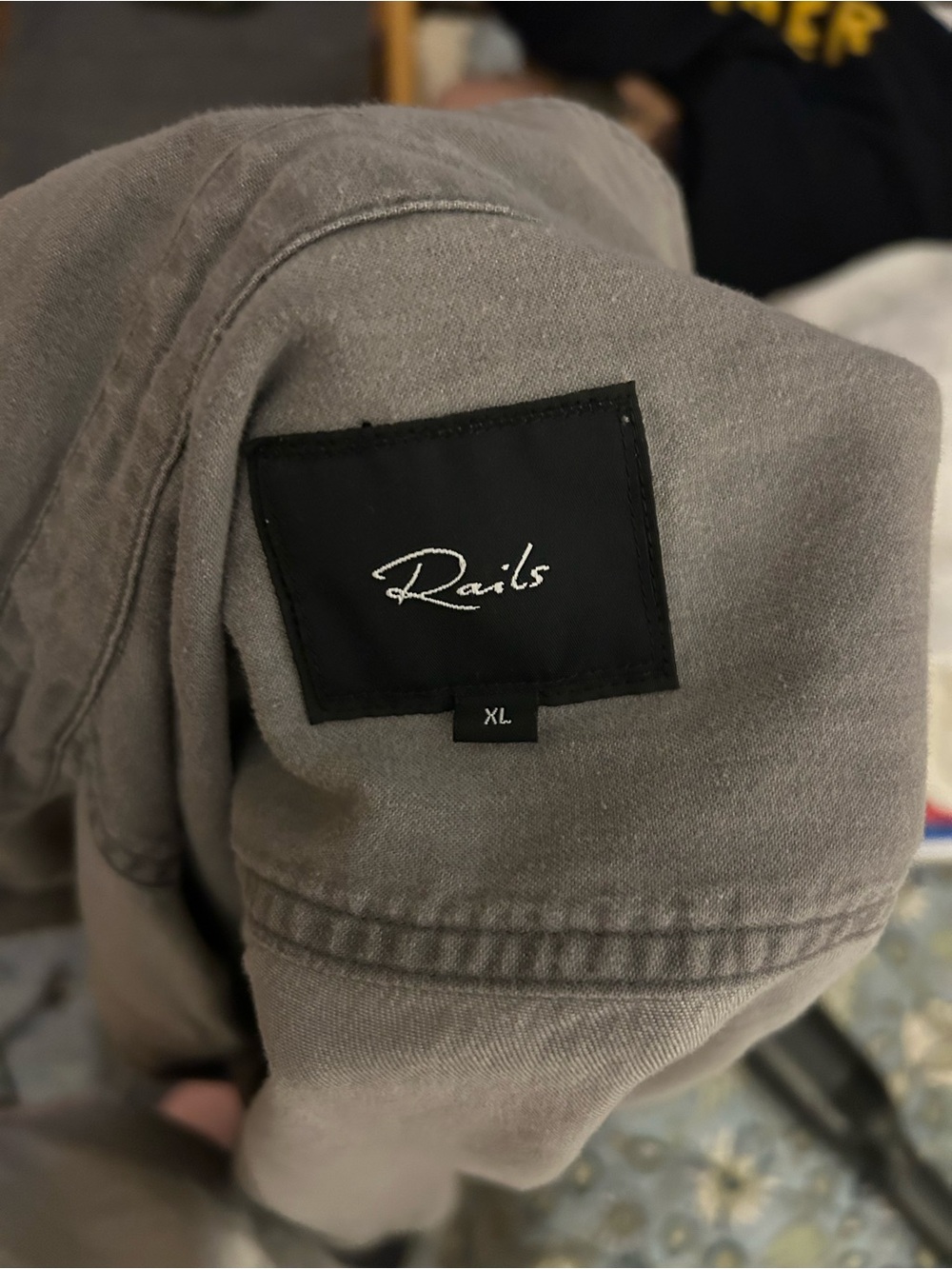 Rails Oversized Shirt Jacket in Taupe